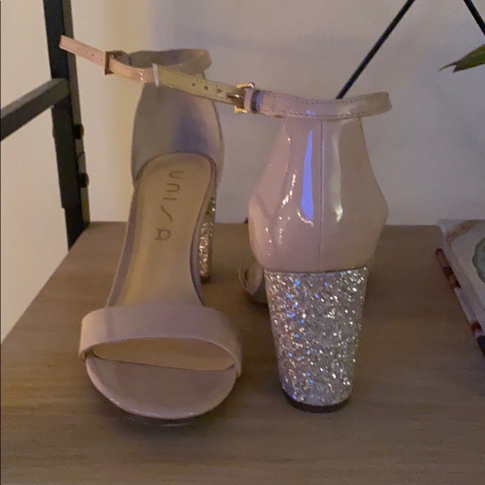 Unisa Glitter Block Heel